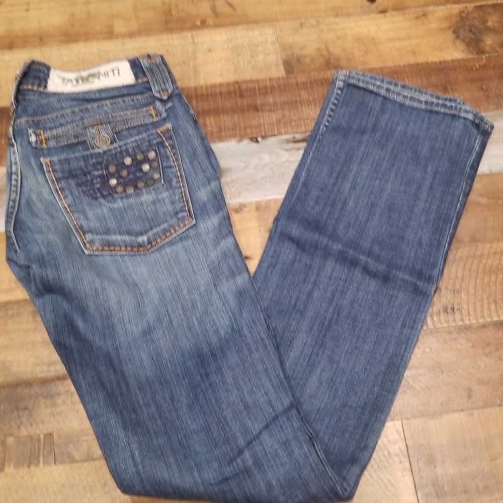 Taverniti So Jeans Women's Straight Leg Blue Denim Jeans